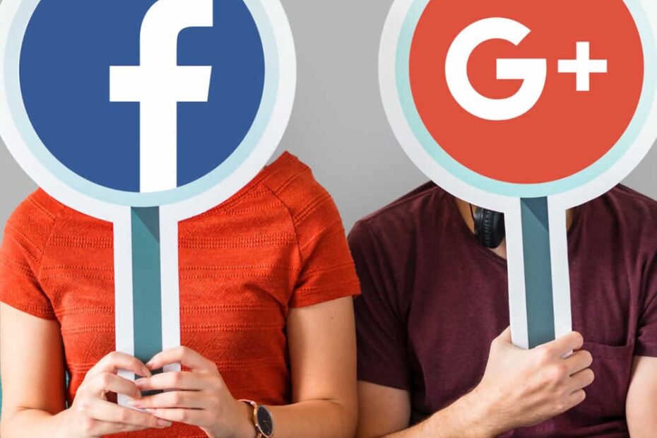 La imagen muestra el versus entre Google y Redes Sociales